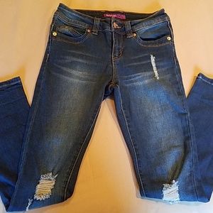 Girls distressed jeans